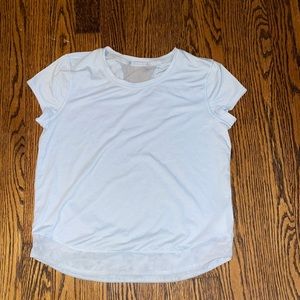 Athleta Girl Mesh Tee size 12 in light blue